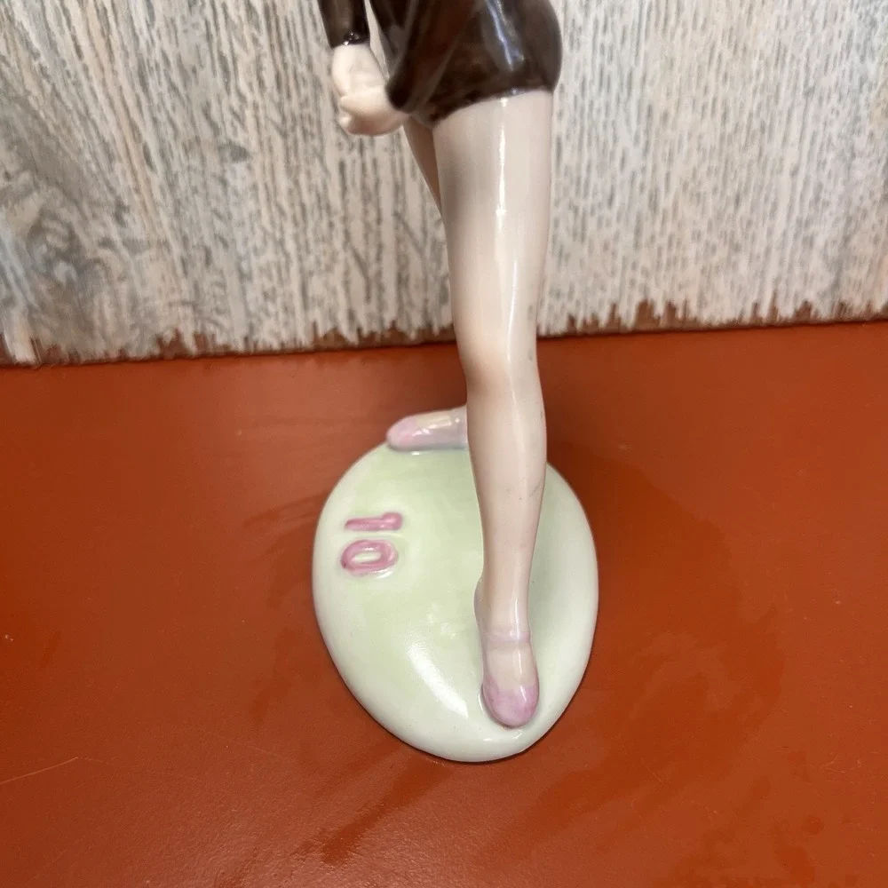 Heartline 10th Birthday Ballerina Gymnast Porcelain Figurine Cake Topper Vintage